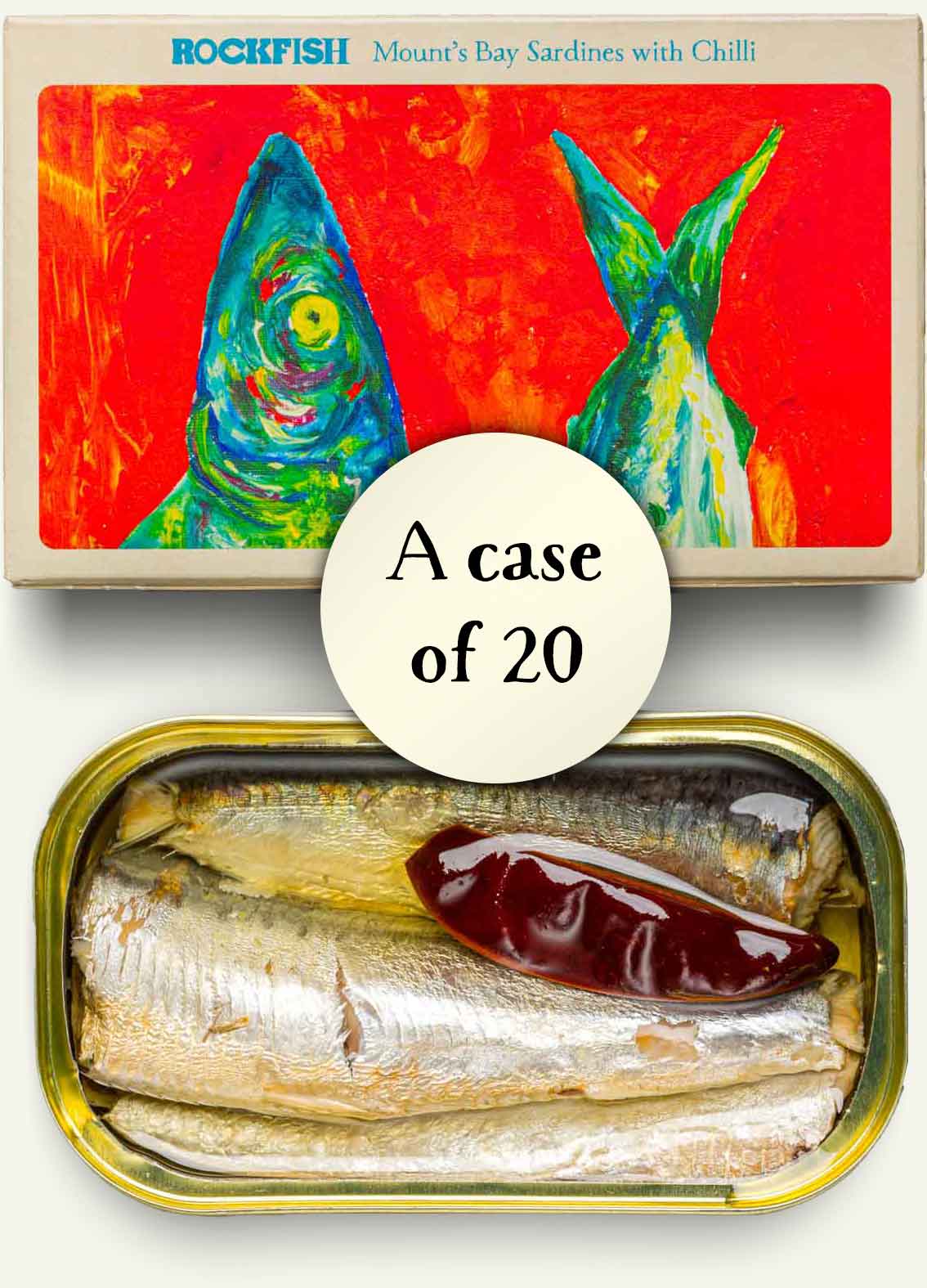 Mount's Bay Sardines with Chilli - Case